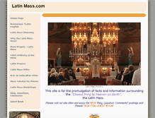 Tablet Screenshot of latinmass.com